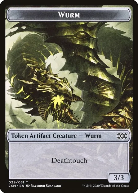 Wurm, carte Magic T2XM 29 — extension Double Masters Tokens