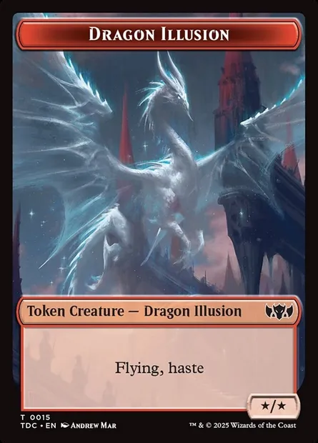 Dragon Illusion, Magic card TTDC 15 — Tarkir: Dragonstorm Commander Tokens set