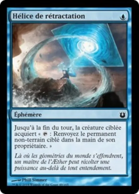 Hélice de rétractation, carte Magic BNG 49 — extension Créations divines