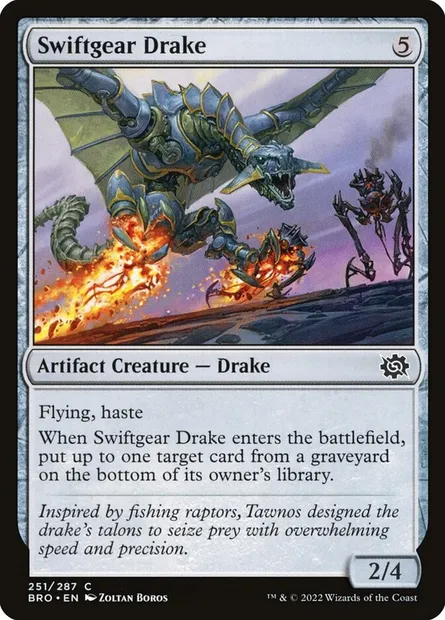 Swiftgear Drake, Magic card BRO 251 — The Brothers' War set