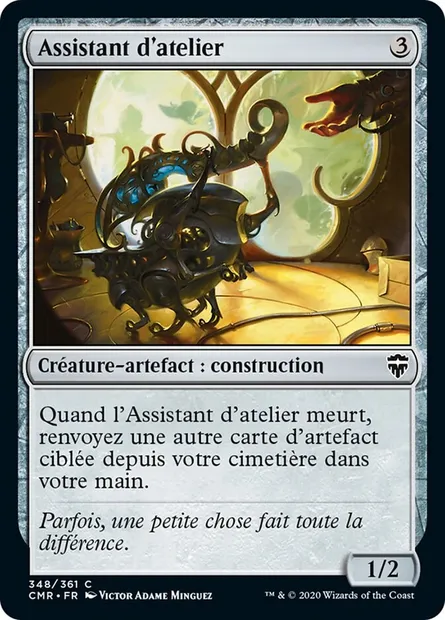 Assistant d'atelier, carte Magic CMR 348 — extension Commander Legends