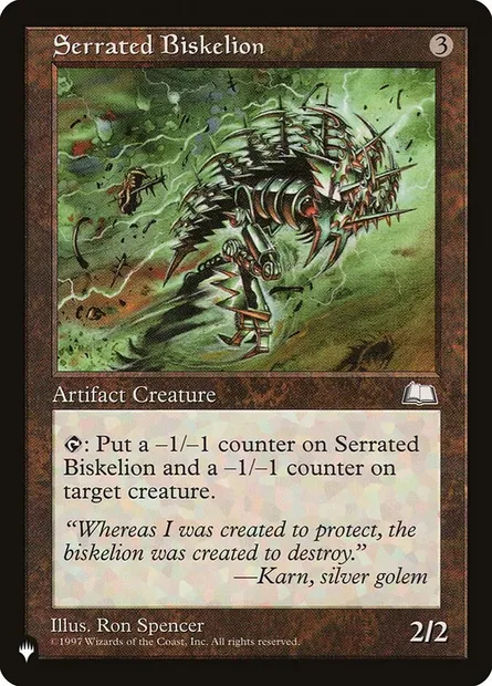 Serrated Biskelion, Magic card PLST WTH-156 — The List set
