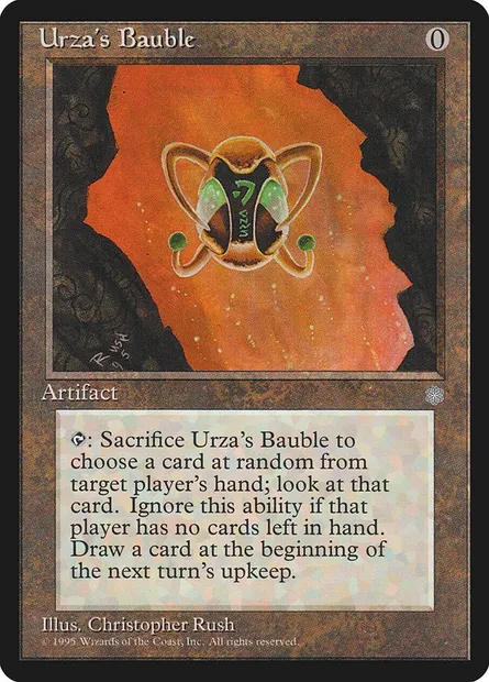 Babiole d'Urza, carte Magic ICE 343 — extension Ere Glaciaire