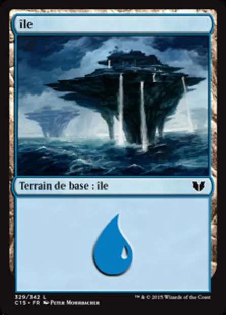 île, carte Magic C15 329 — extension Commander 2015