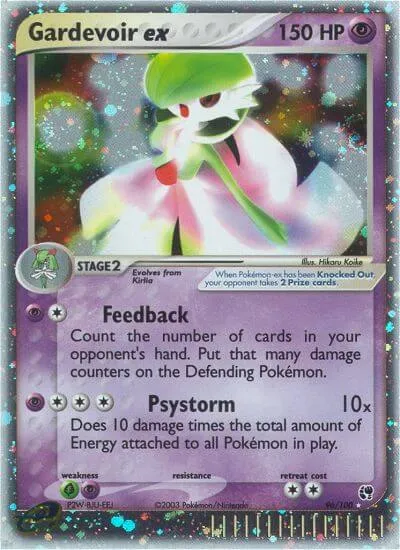 Gardevoir ex, Pokémon card SS 96 — Sandstorm set