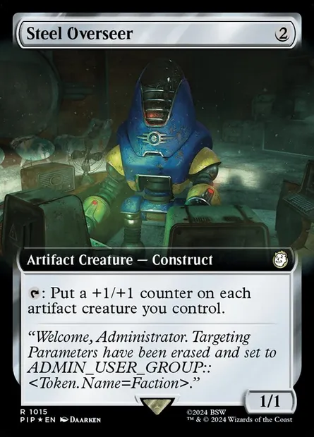 Brigadier d'acier, carte Magic PIP 1015 — extension Fallout