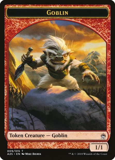 Goblin, carte Magic TA25 9 — extension Masters 25 Tokens