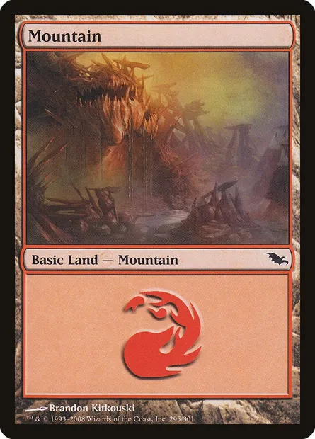 Mountain, Magic card SHM 295 — Shadowmoor set