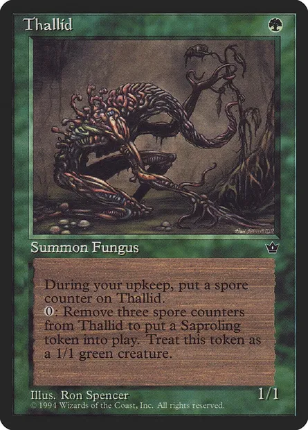 Thallidé, carte Magic FEM 74c — extension Fallen Empires