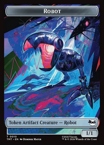 Robot, Magic card TTMT 10 — Teenage Mutant Ninja Turtles Tokens set