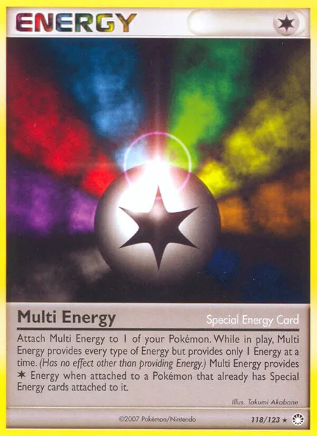 Énergies multiples, carte Pokémon MT 118 — extension Trésors Mystérieux
