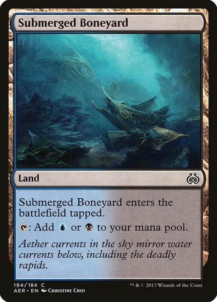 Submerged Boneyard, Magic card AER 194 — Aether Revolt set