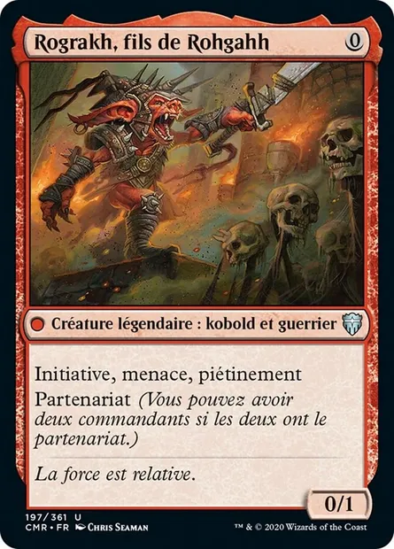 Rograkh, fils de Rohgahh, carte Magic CMR 197 — extension Commander Legends