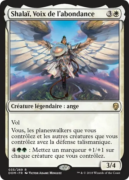 Shalaï, Voix de l'abondance, carte Magic DOM 35 — extension Dominaria