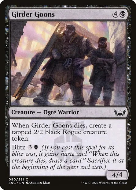 Girder Goons, Magic card SNC 80 — Streets of New Capenna set