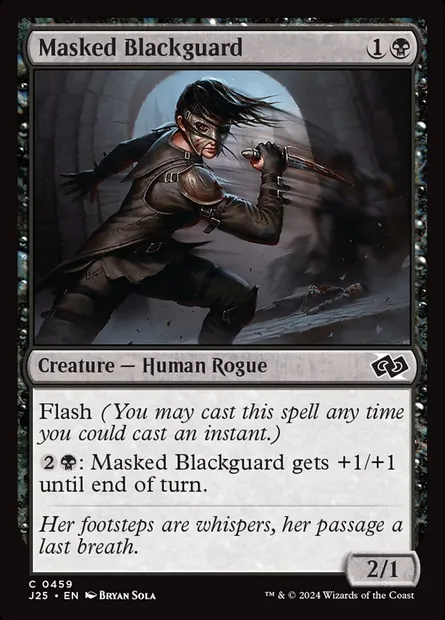 Masked Blackguard, Magic card J25 459 — Foundations Jumpstart set