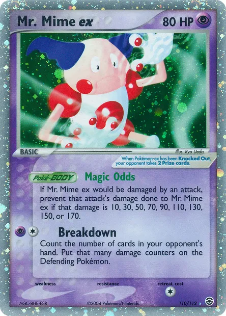 Mr. Mime ex, Pokémon card RG 110 — FireRed & LeafGreen set
