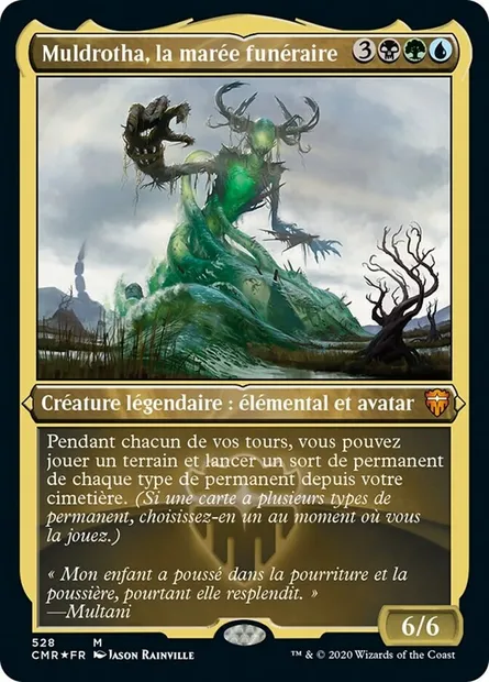 Muldrotha, la marée funéraire, carte Magic CMR 528 — extension Commander Legends