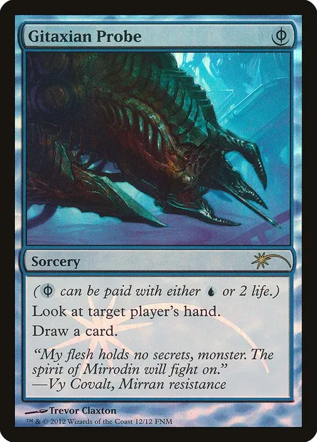 Gitaxian Probe, Magic card F12 12 — Friday Night Magic 2012 set