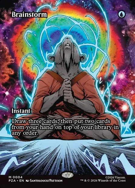 Brainstorm, Magic card PZA 4 — Teenage Mutant Ninja Turtles Source Material set