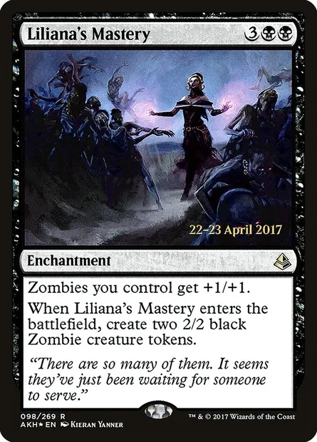Liliana's Mastery, Magic card PAKH 98s — Amonkhet Promos set