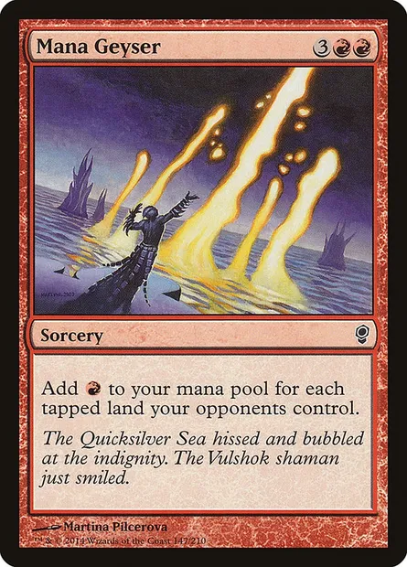 Mana Geyser, Magic card CNS 147 — Conspiracy set