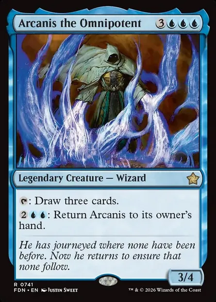 Arcanis l'omnipotent, carte Magic FDN 741 — extension Foundations