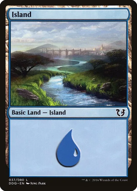 Island, Magic card DDQ 37 — Duel Decks: Blessed vs. Cursed set