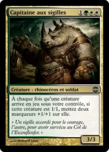 Capitaine aux sigilles, carte Magic ARB 77 — extension La Renaissance d'Alara
