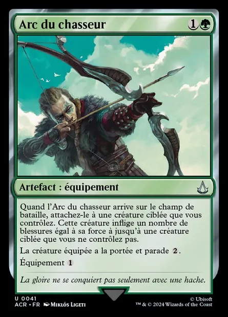 Arc du chasseur, carte Magic ACR 41 — extension Assassin's Creed