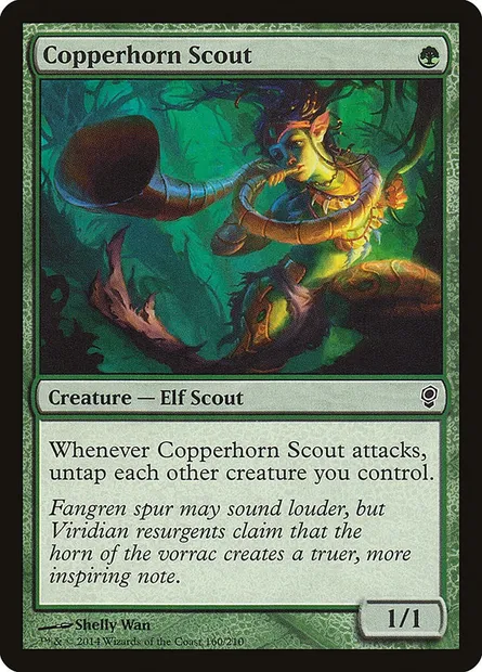 Copperhorn Scout, Magic card CNS 160 — Conspiracy set