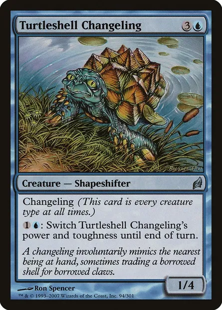 Turtleshell Changeling, Magic card LRW 94 — Lorwyn set