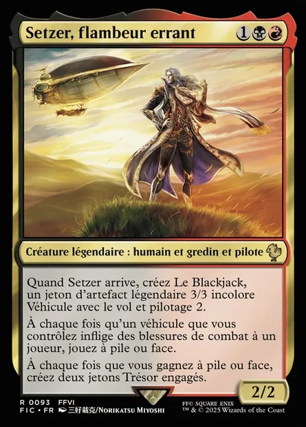 Setzer, flambeur errant, carte Magic FIC 93 — extension Final Fantasy Commander