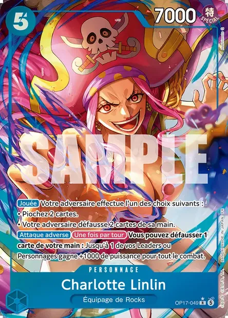 Charlotte Linlin, carte One Piece OP17-049 — extension LES GUERRIERS LES PLUS PUISSANTS AU MONDE