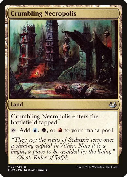 Crumbling Necropolis, Magic card MM3 233 — Modern Masters 2017 set