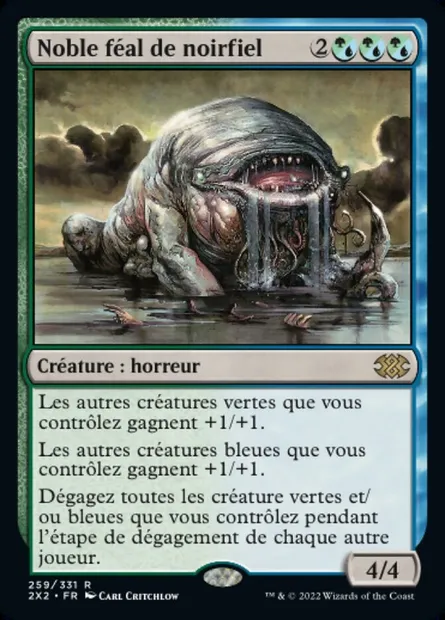Noble féal de noirfiel, carte Magic 2X2 259 — extension Double Masters 2022