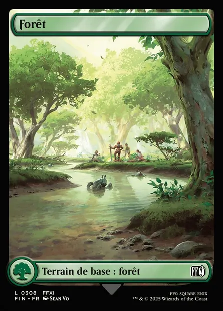 Forêt, carte Magic FIN 308 — extension Final Fantasy