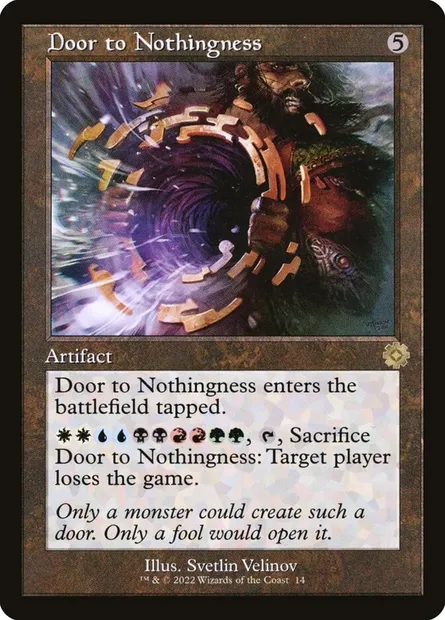 Door to Nothingness, Magic card BRR 14 — The Brothers' War Retro Artifacts set