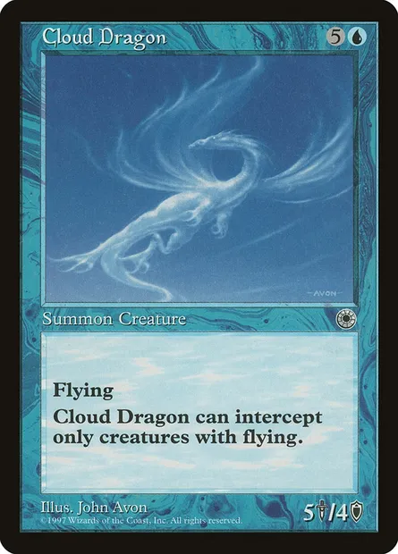 Dragon des nuages, carte Magic POR 45 — extension Portal