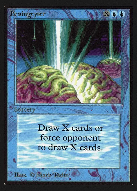 Braingeyser, Magic card CED 51 — Collectors' Edition set