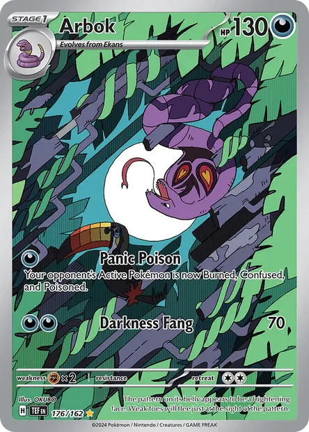 Arbok, Pokémon card TEF 176 — Temporal Forces set