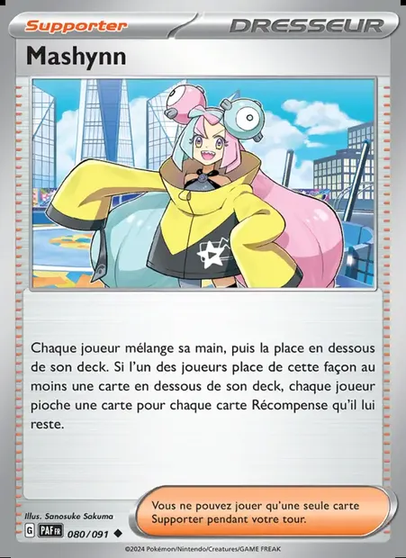 Mashynn, carte Pokémon PAF 080 — extension Destinées de Paldea