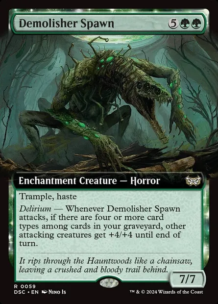 Demolisher Spawn, Magic card DSC 59 — Duskmourn: House of Horror Commander set