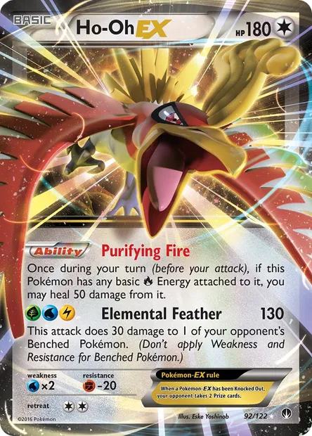Ho-Oh EX, Pokémon card BKP 92 — BREAKpoint set