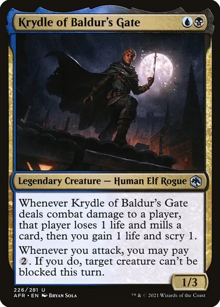 Krydle of Baldur's Gate, Magic card AFR 226 — Adventures in the Forgotten Realms set