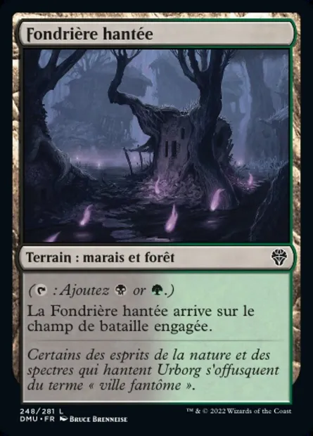 Fondrière hantée, carte Magic DMU 248 — extension Dominaria Uni