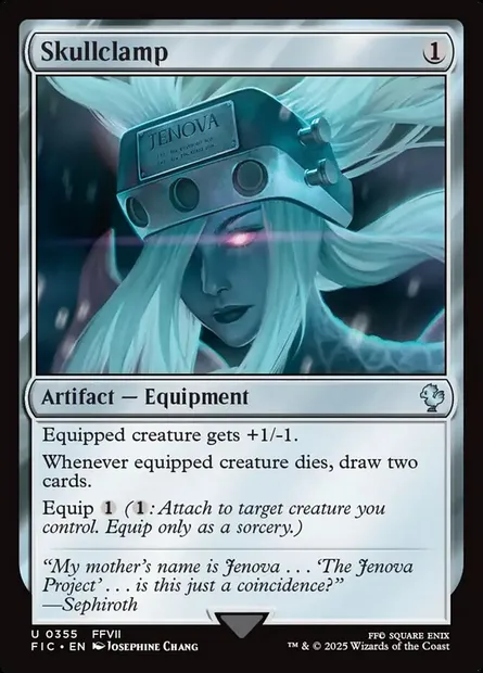 Skullclamp, Magic card FIC 355 — Final Fantasy Commander set