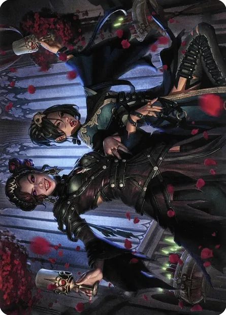 Falkenrath Celebrants // Falkenrath Celebrants, Magic card AVOW 73 — Crimson Vow Art Series set