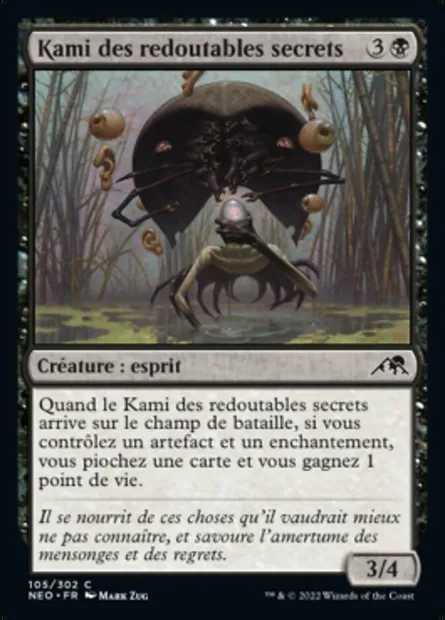 Kami des redoutables secrets, carte Magic NEO 105 — extension Kamigawa: La Dynastie Néon