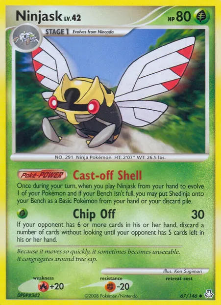 Ninjask, Pokémon card LA 67 — Legends Awakened set